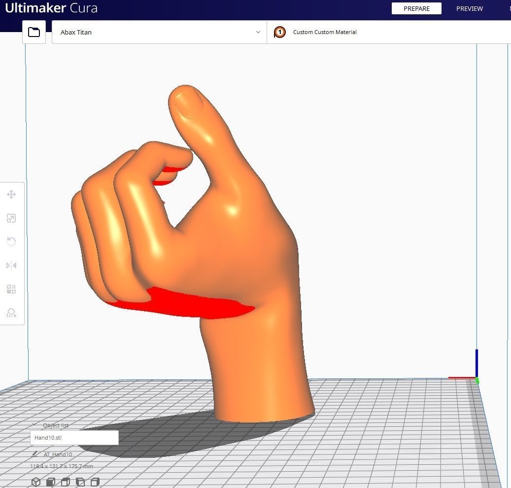 Hand for 3D printing Col01- 10 Poses 3D Model Collection_49