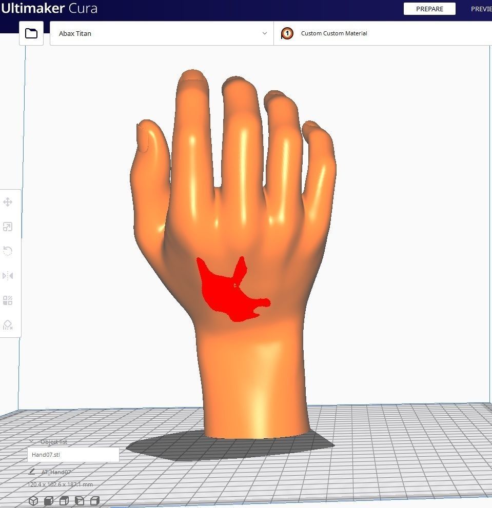 Hand for 3D printing Col01- 10 Poses 3D Model Collection_37