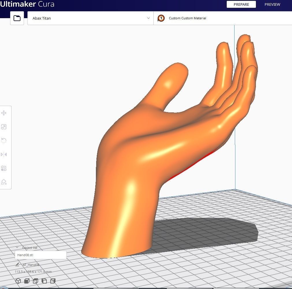 Hand for 3D printing Col01- 10 Poses 3D Model Collection_39