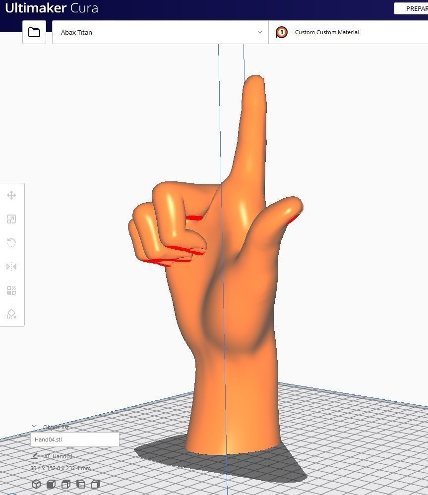 Hand for 3D printing Col01- 10 Poses 3D Model Collection_23