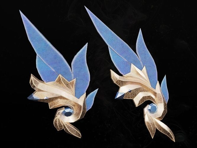 Decorative head female lowpoly game asset Free low-poly 3D model_5