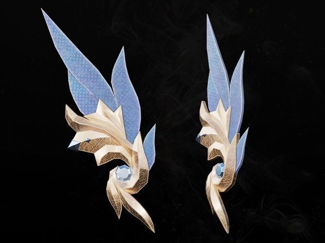 Decorative head female lowpoly game asset Free low-poly 3D model_4