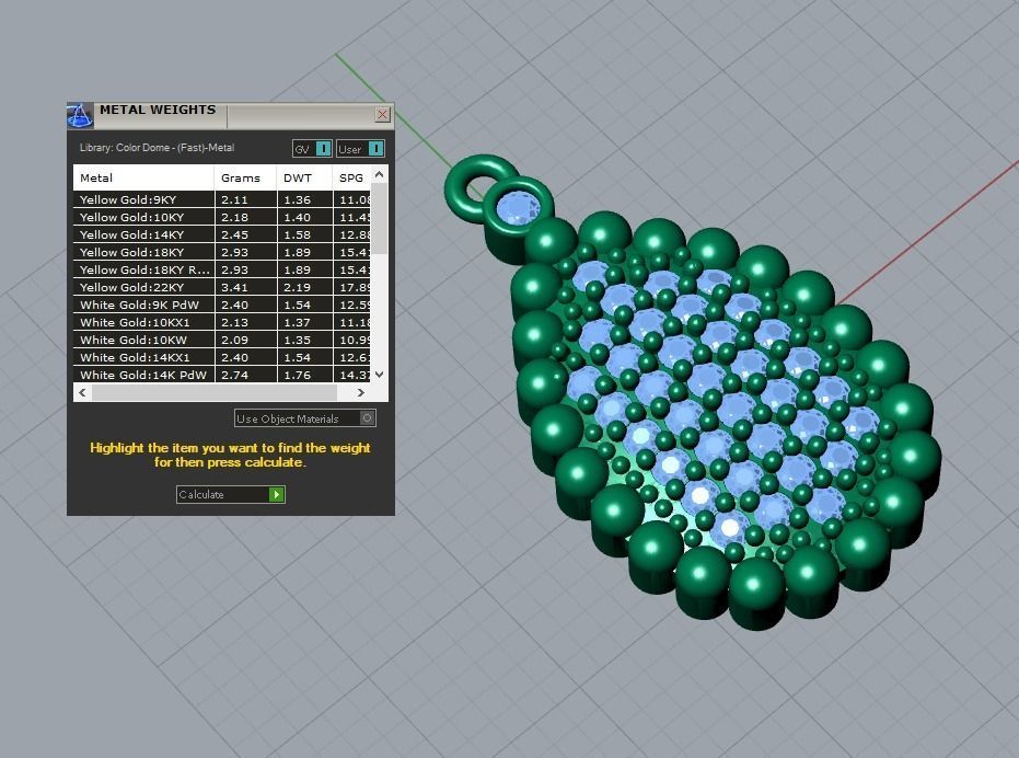 pendant 3D print model_4