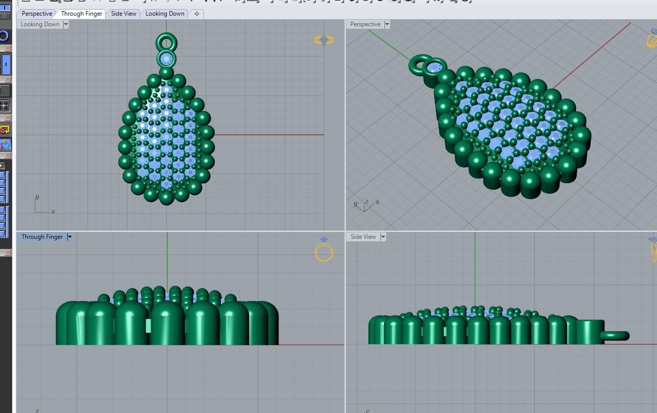 pendant 3D print model_3