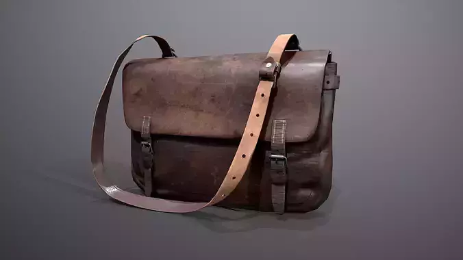 Old Bag Low-poly 3D model