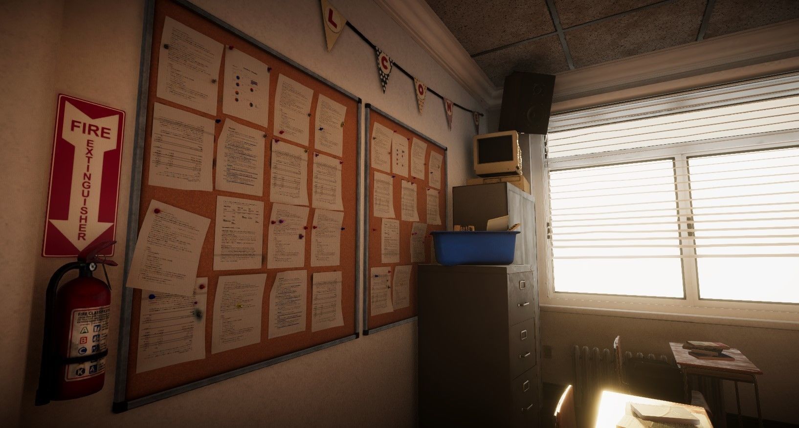 ClassRoom Scene HDRP Low-poly 3D model_2