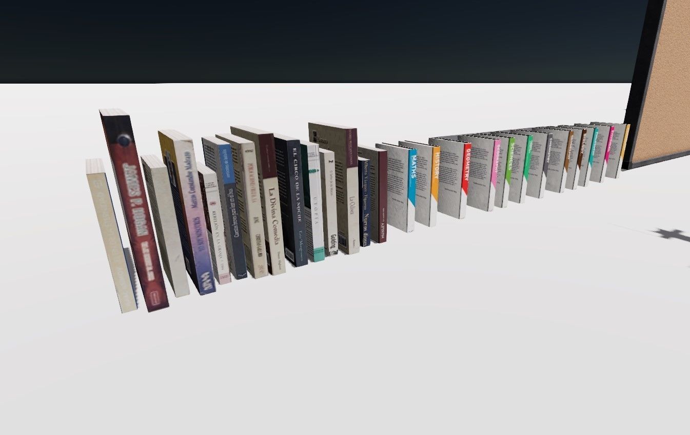 ClassRoom Scene HDRP Low-poly 3D model_10