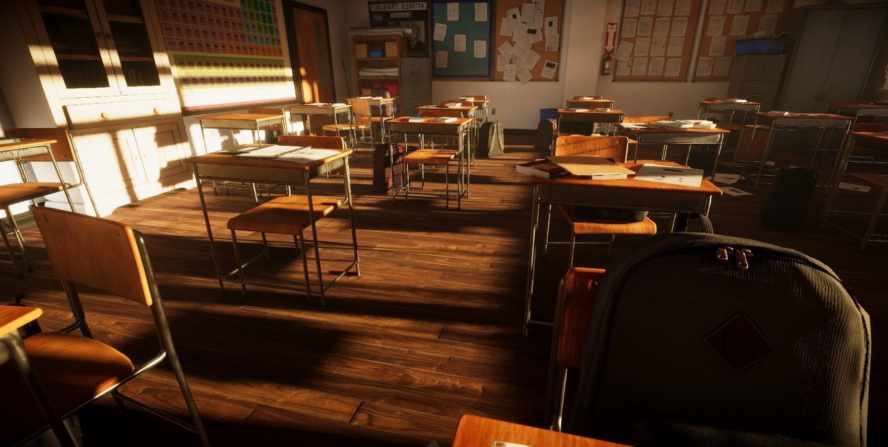 ClassRoom Scene HDRP Low-poly 3D model_8