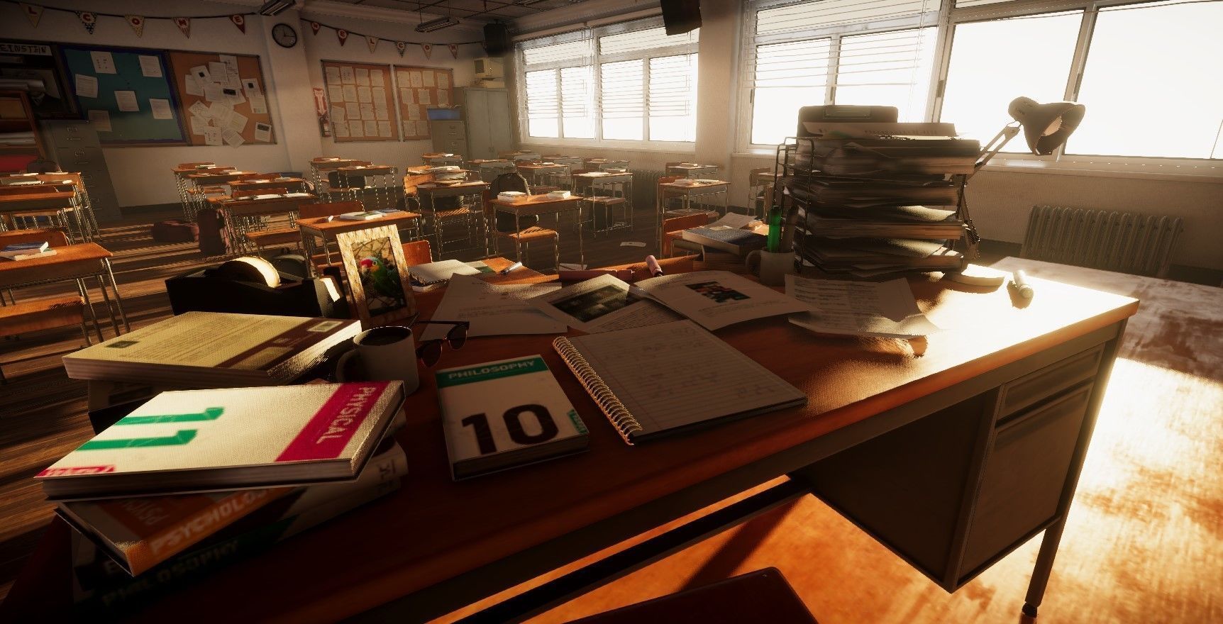 ClassRoom Scene HDRP Low-poly 3D model_4