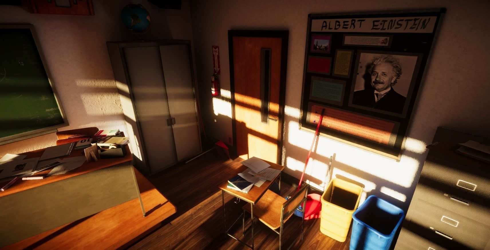 ClassRoom Scene HDRP Low-poly 3D model_6