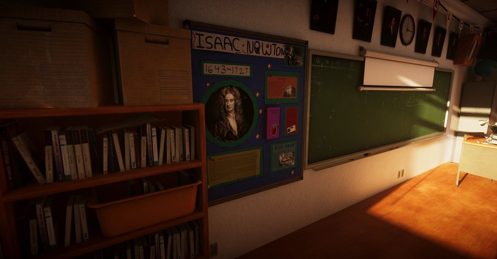 ClassRoom Scene HDRP Low-poly 3D model_3
