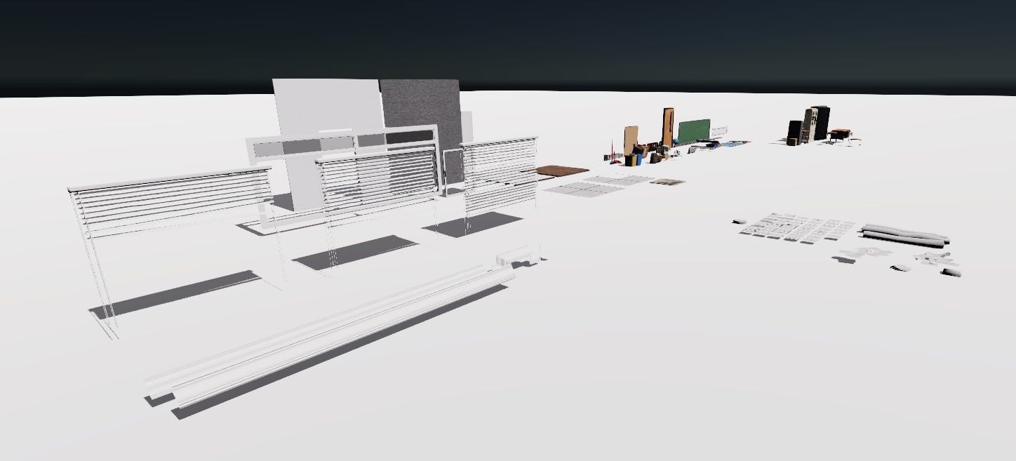 ClassRoom Scene HDRP Low-poly 3D model_20