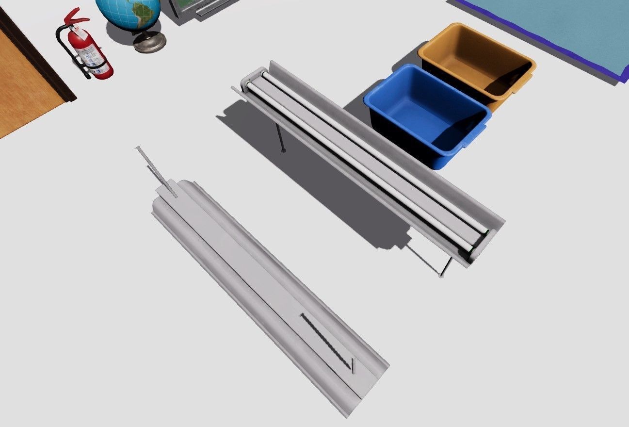 ClassRoom Scene HDRP Low-poly 3D model_22