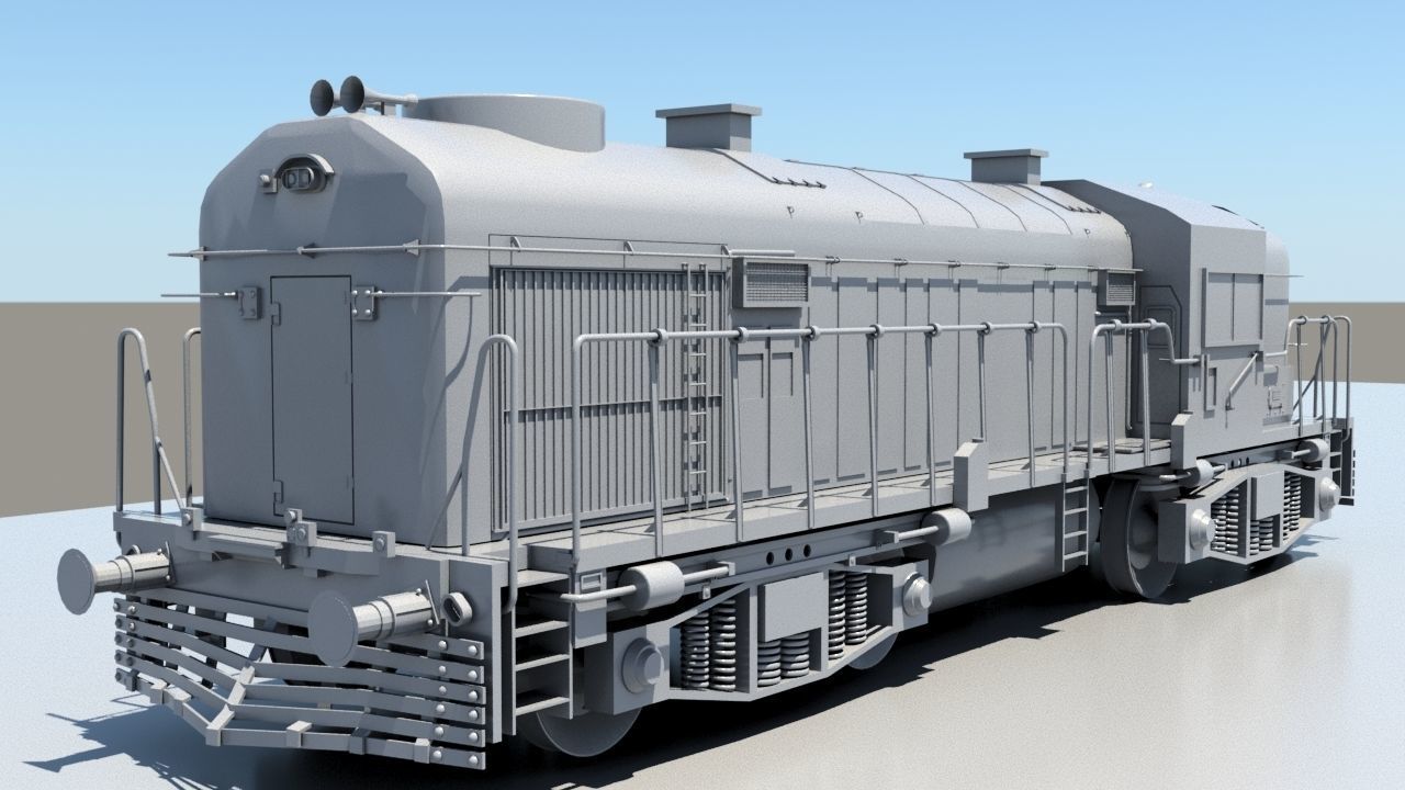 Indian Railway and LBH Coach  model  3D model_2