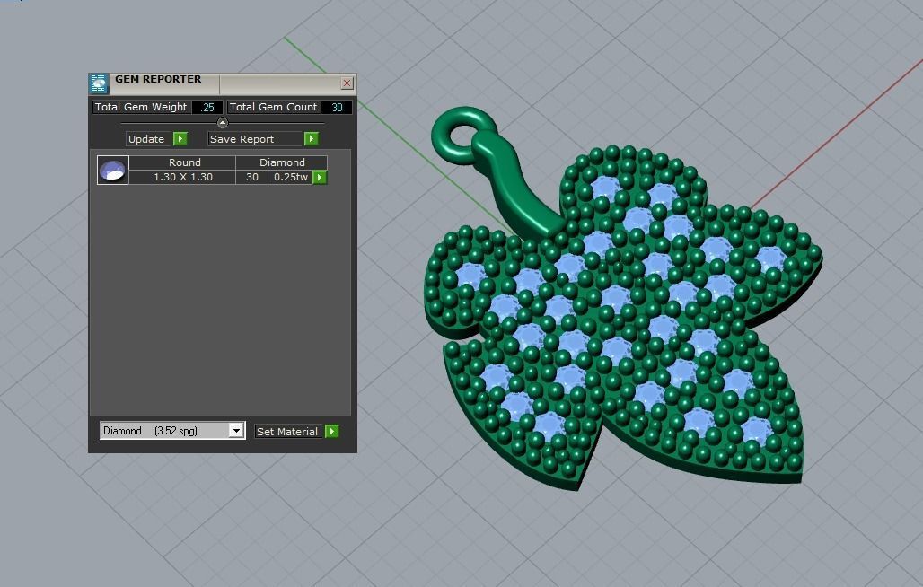 pendant 3D print model_4
