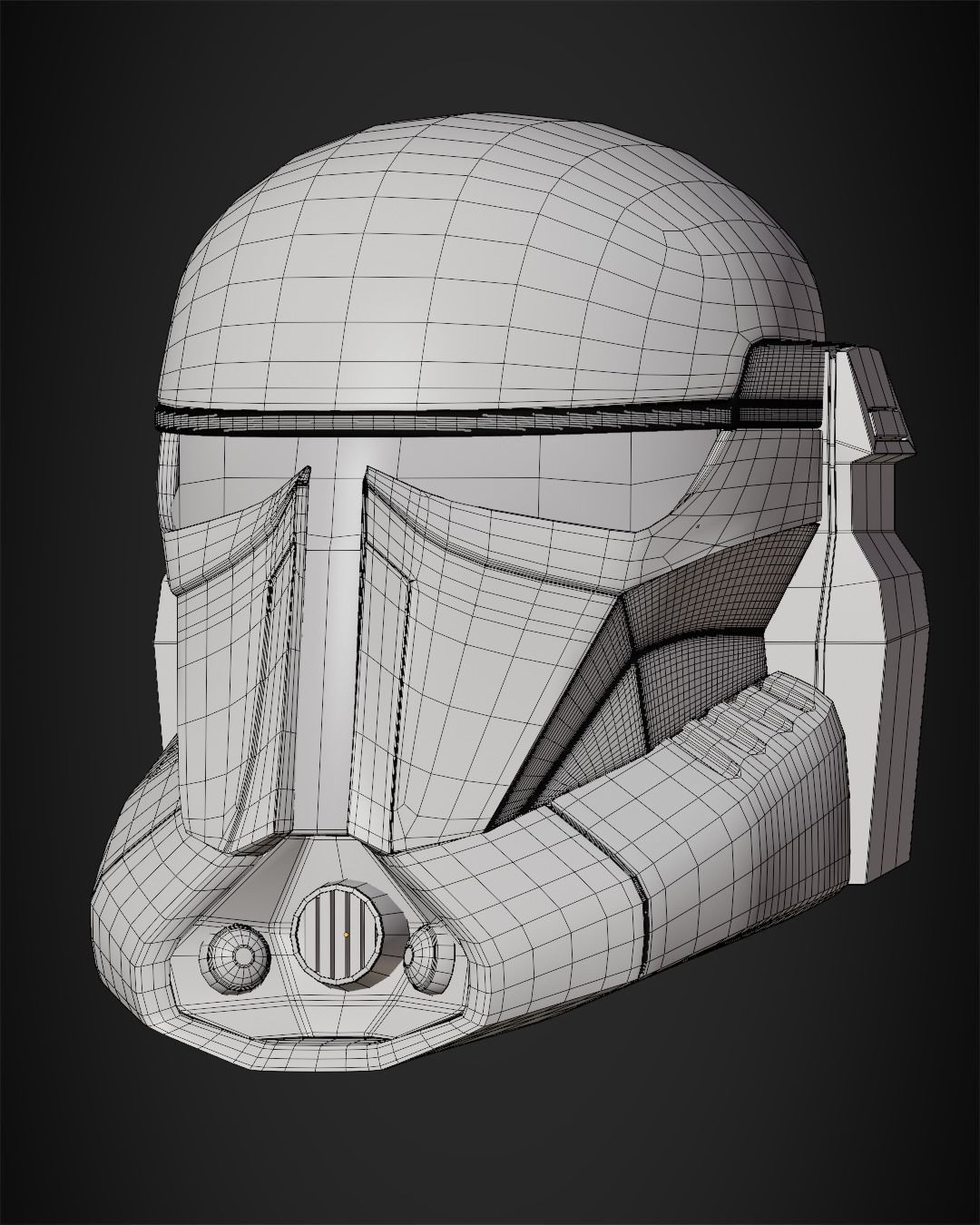 The Mandalorian Imperial Super Commandos Helmet for Cosplay 3D print model_14