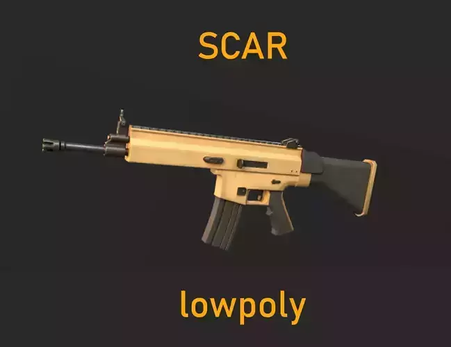 SCAR stylized lowpoly gameready