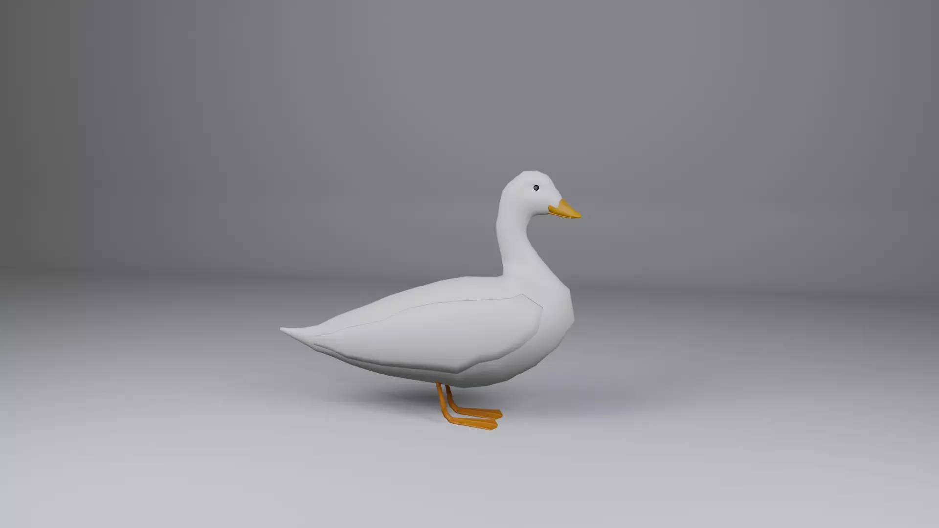Duck 3d Low-poly 3D model_0