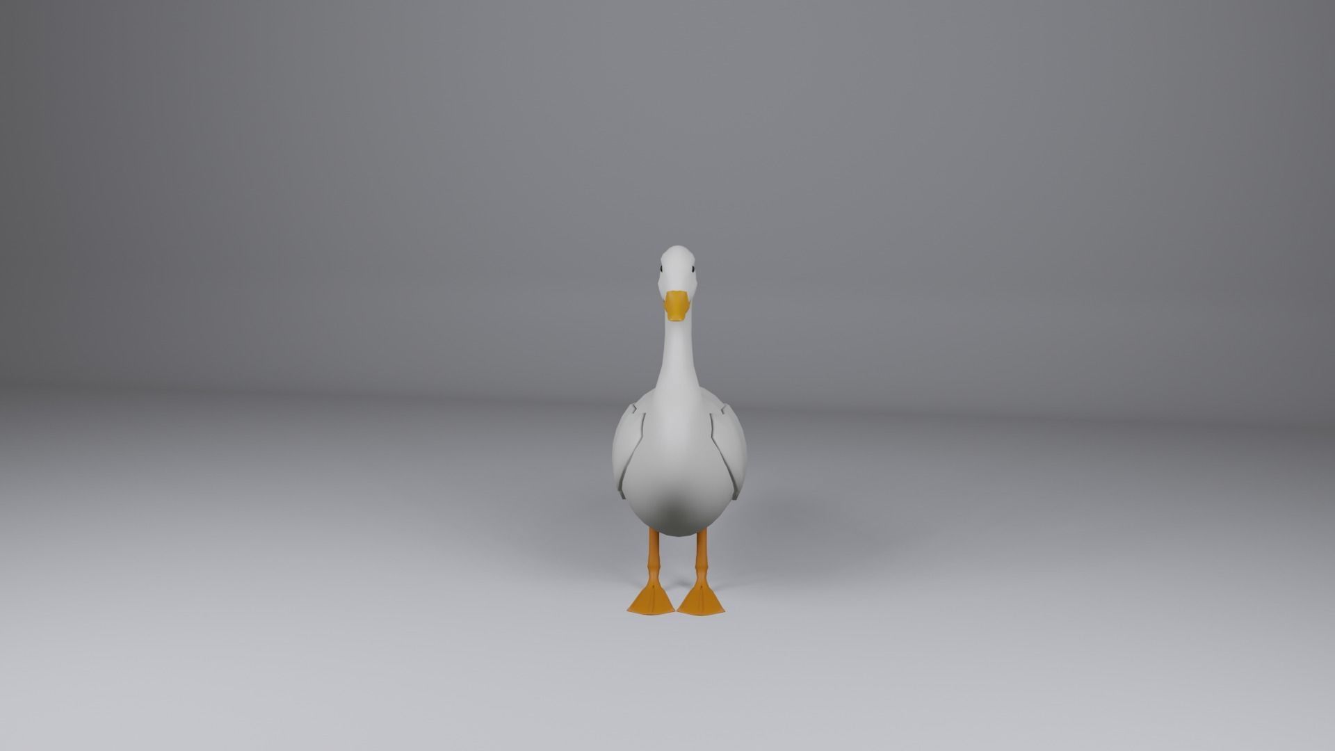 Duck 3d Low-poly 3D model_3
