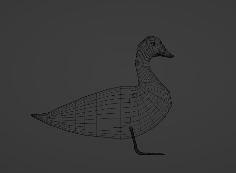 Duck 3d Low-poly 3D model_6