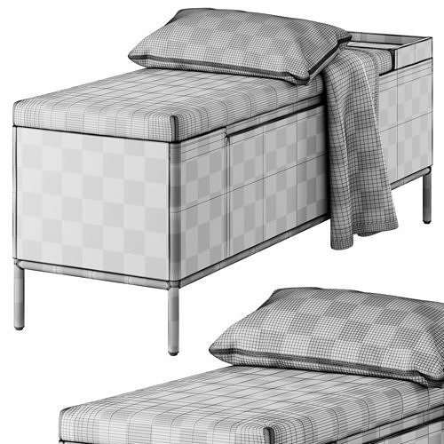 Thari Everest Bench by Article 3D model 5