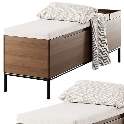 Thari Everest Bench by Article 3D model 4