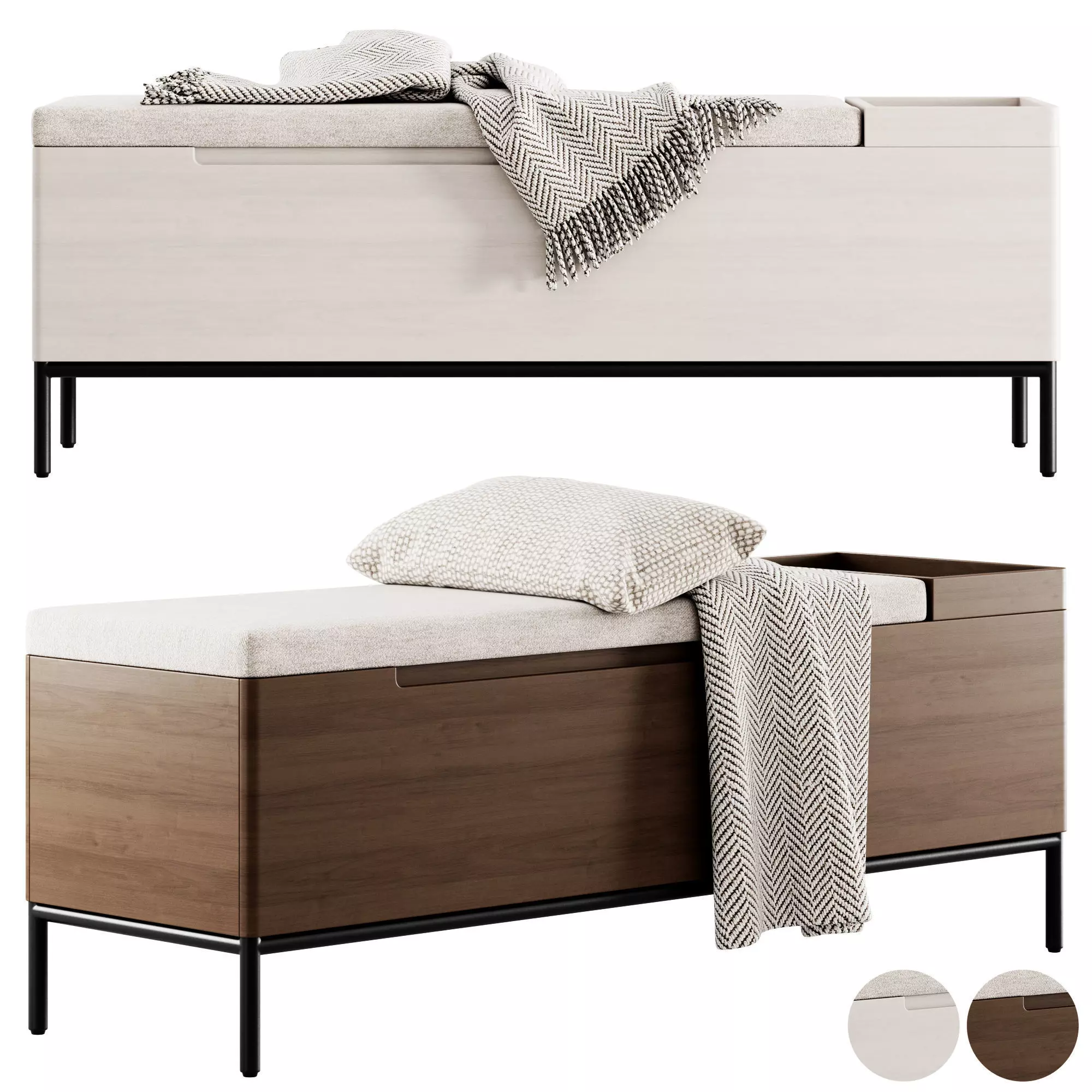 Thari Everest Bench by Article 3D model