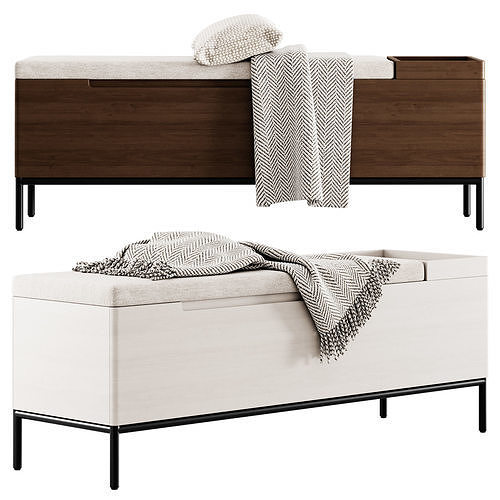 Thari Everest Bench by Article 3D model 2