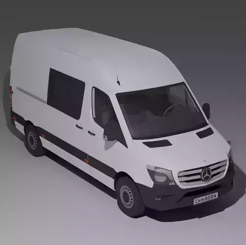 Mercedes - Benz Sprinter 2013 Panelvan 3d Model