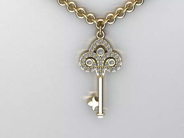 key pendnat 3D print model_0