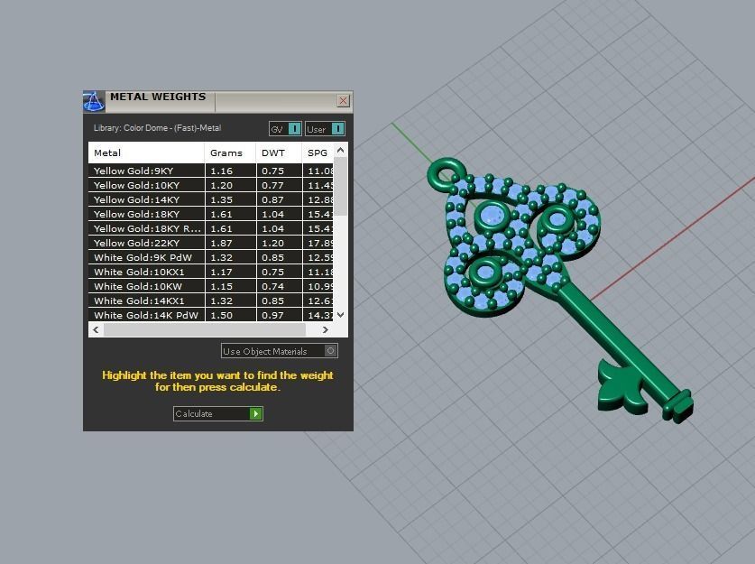 key pendnat 3D print model_5