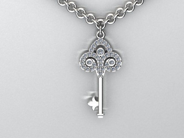 key pendnat 3D print model_1