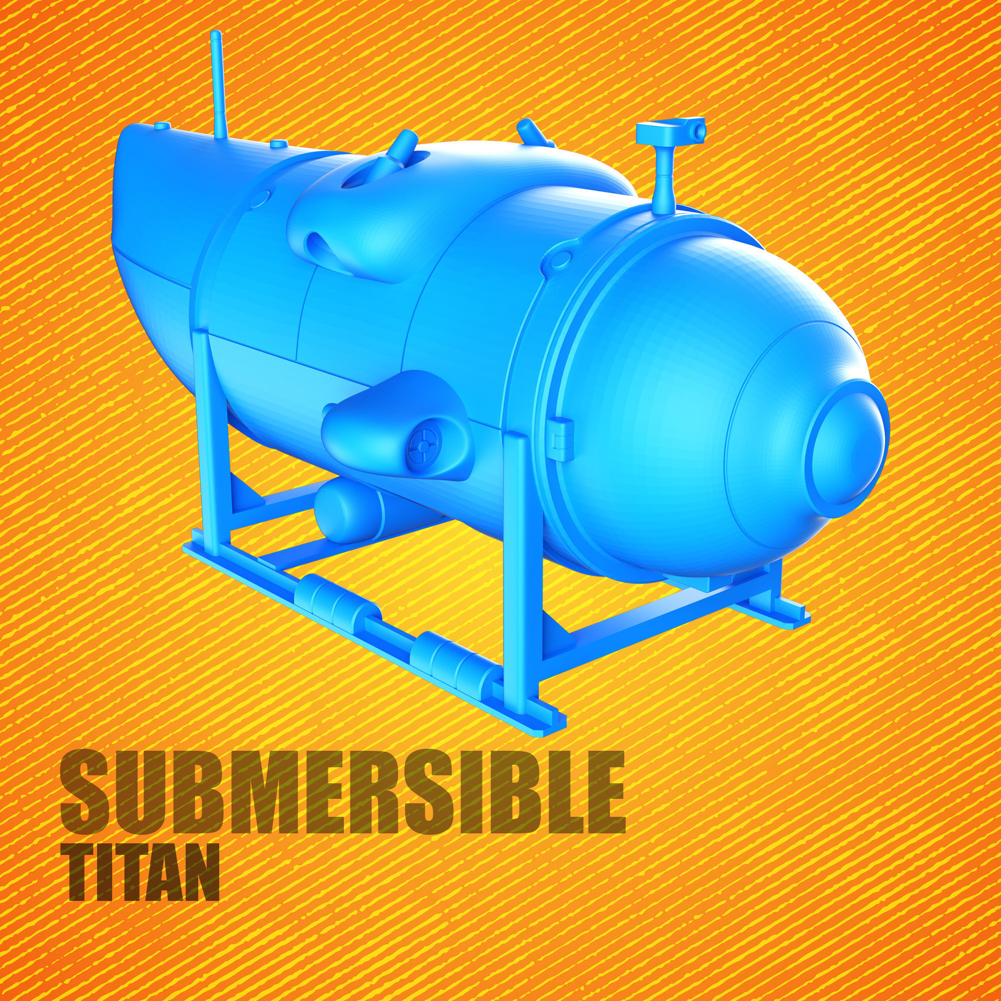 Miniature Submersible Titan 3D print model_3