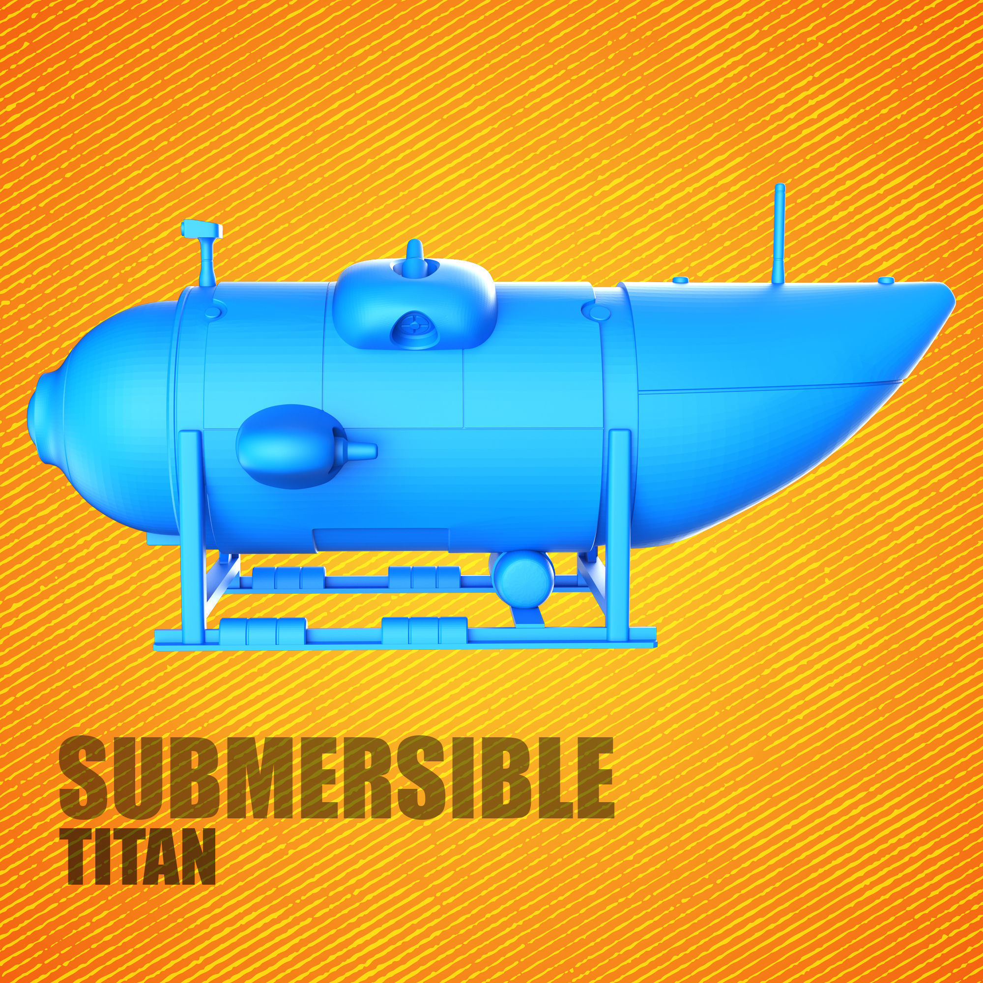 Miniature Submersible Titan 3D print model_2
