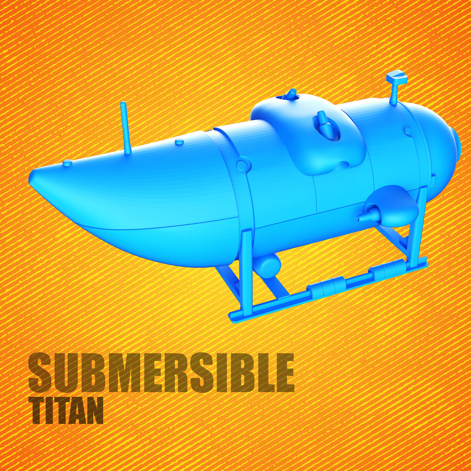 Miniature Submersible Titan 3D print model_1
