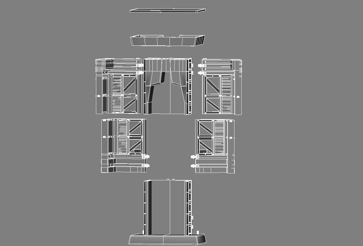BATMAN ARMORY SET 2 MODEL DARKNIGHT DC STATUE PRINTABLE 3D print model_16