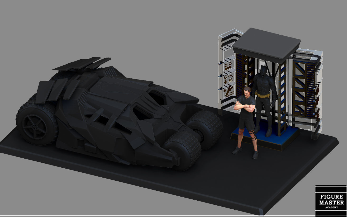 BATMAN ARMORY SET 2 MODEL DARKNIGHT DC STATUE PRINTABLE 3D print model_14