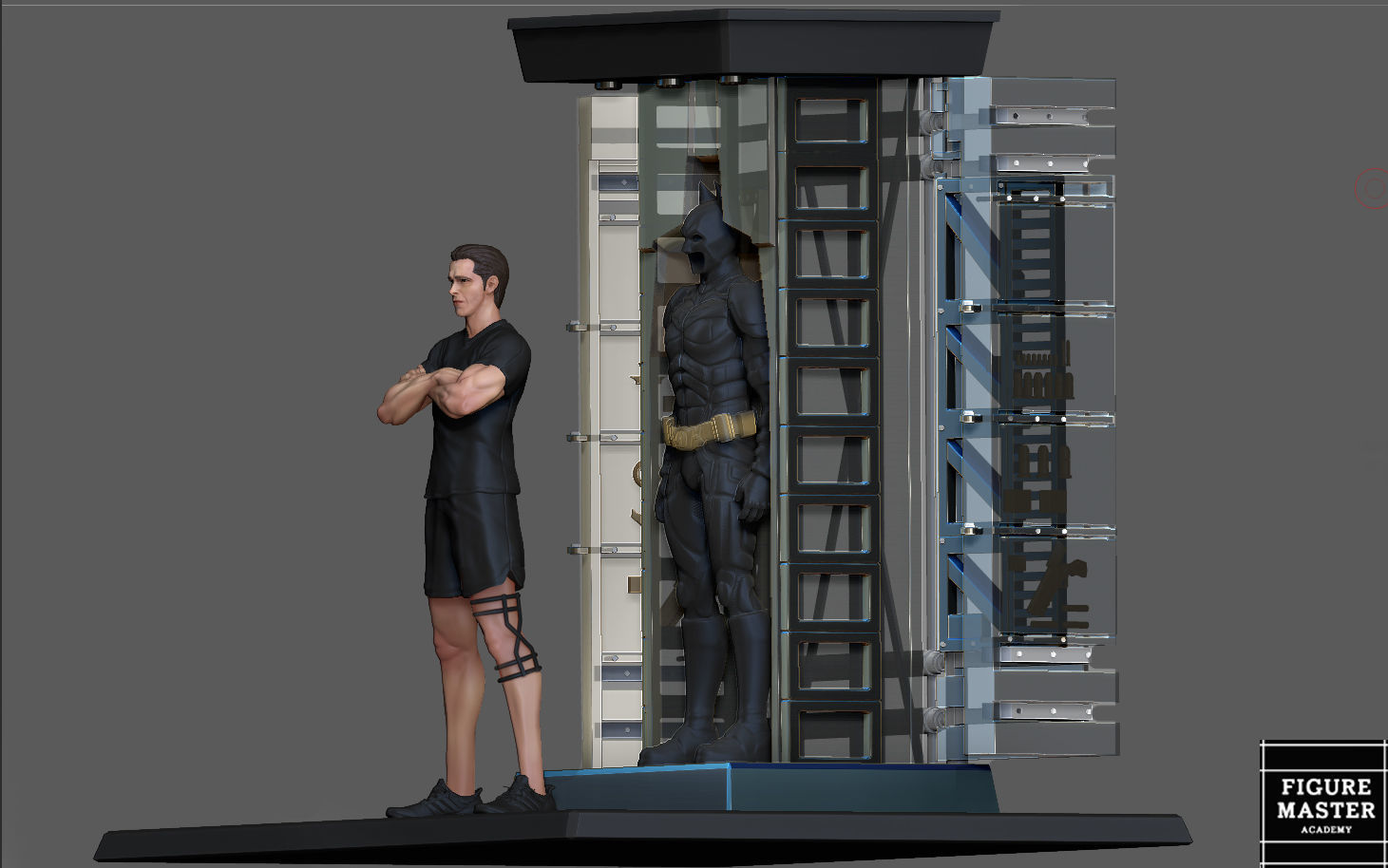 BATMAN ARMORY SET 2 MODEL DARKNIGHT DC STATUE PRINTABLE 3D print model_4