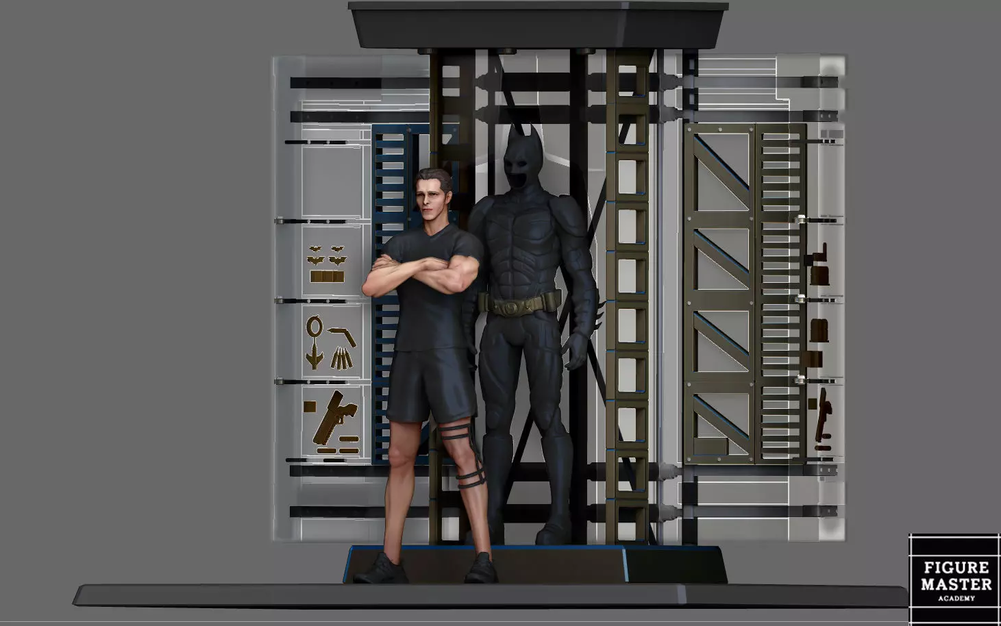 BATMAN ARMORY SET 2 MODEL DARKNIGHT DC STATUE PRINTABLE 3D print model_0