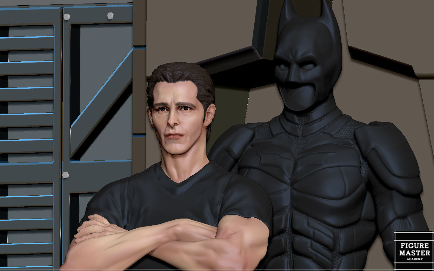 BATMAN ARMORY SET 2 MODEL DARKNIGHT DC STATUE PRINTABLE 3D print model_7