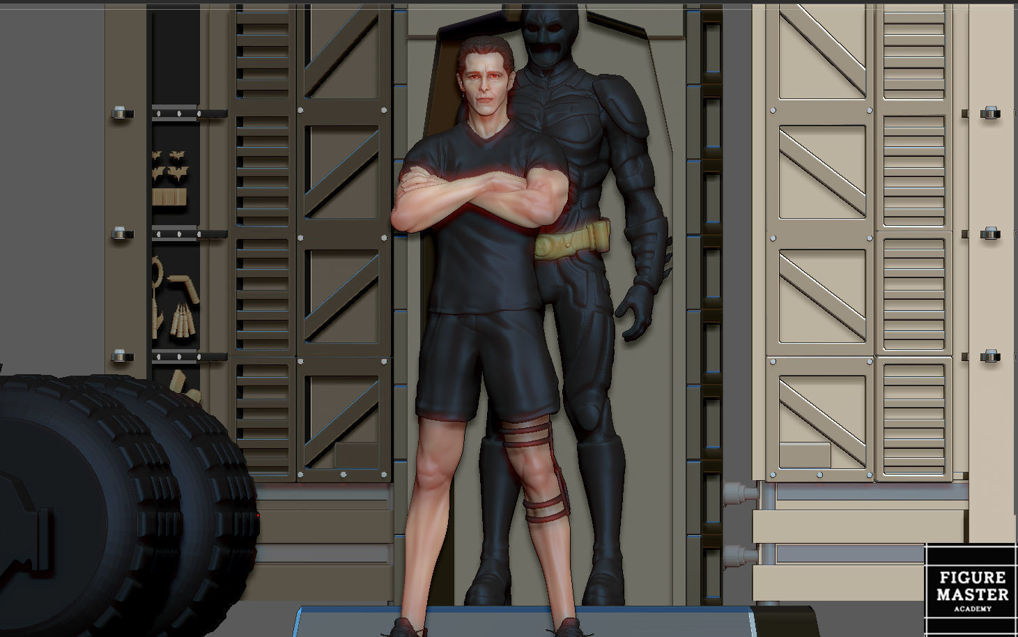 BATMAN ARMORY SET 2 MODEL DARKNIGHT DC STATUE PRINTABLE 3D print model_15