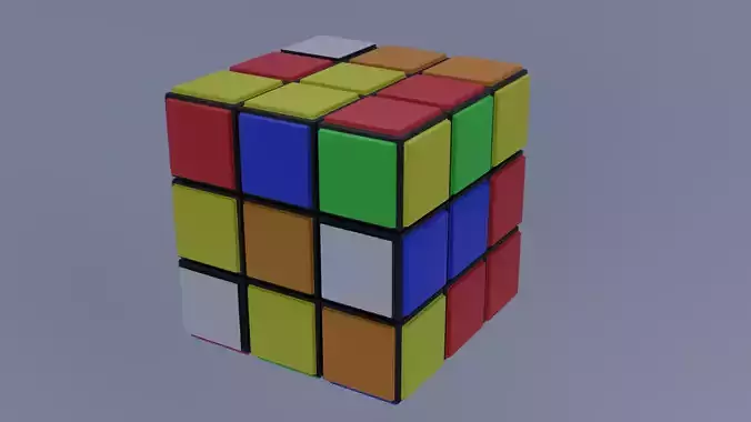 This is cube with random pices