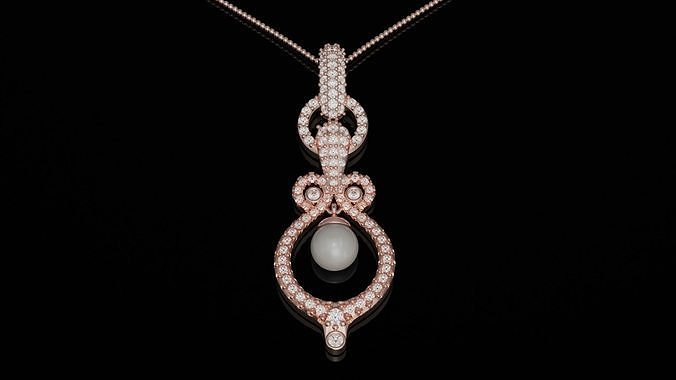 Pearl necklace 3D print model