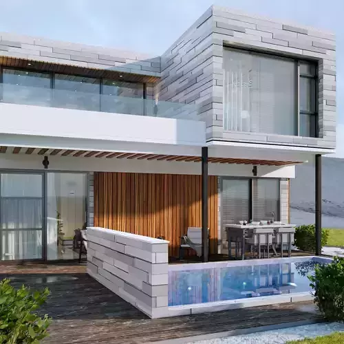 sketchup casa 3d model enscape render scene 