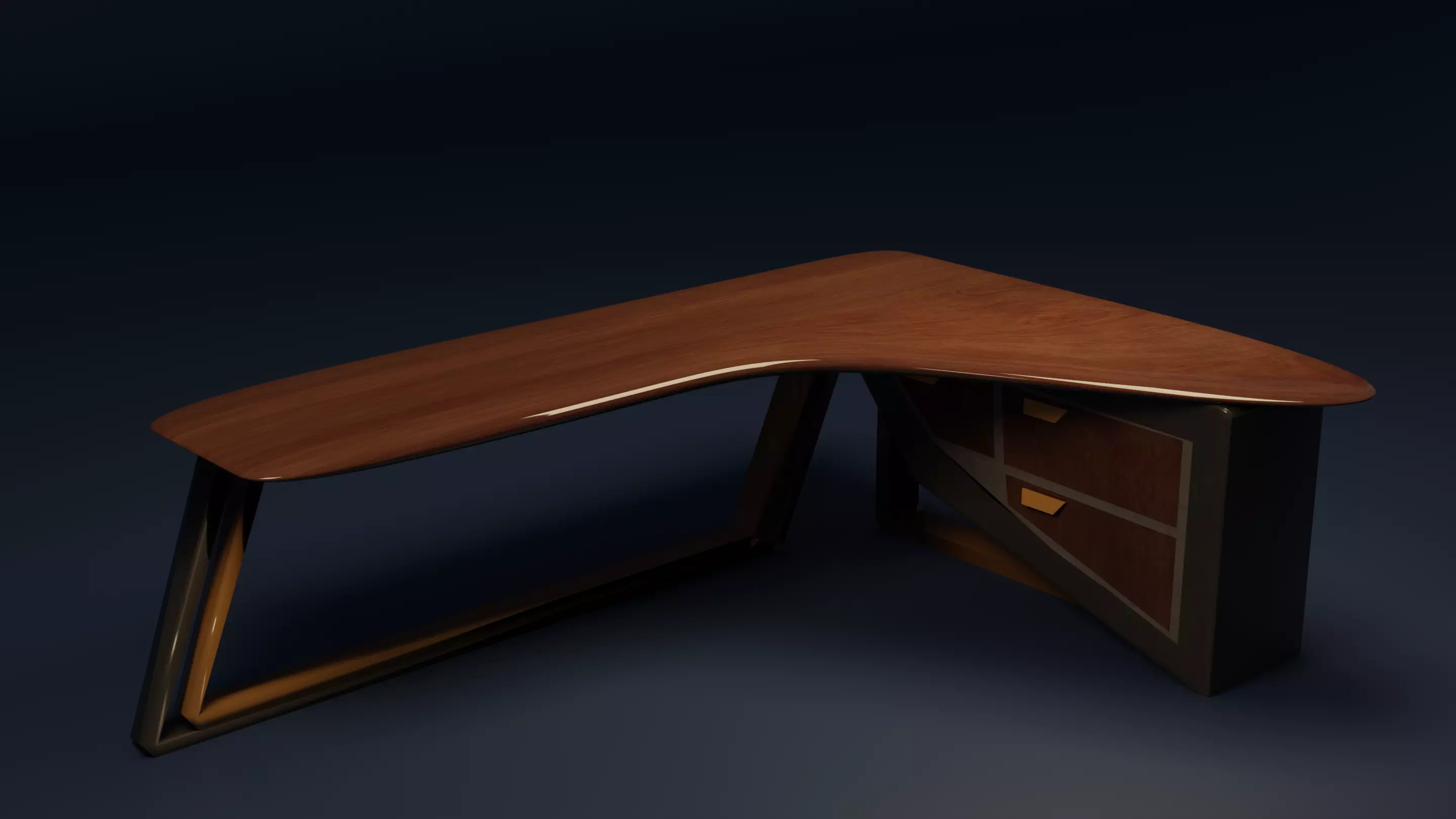 Cutting-edge Desk Design 3D Model 3D model_0