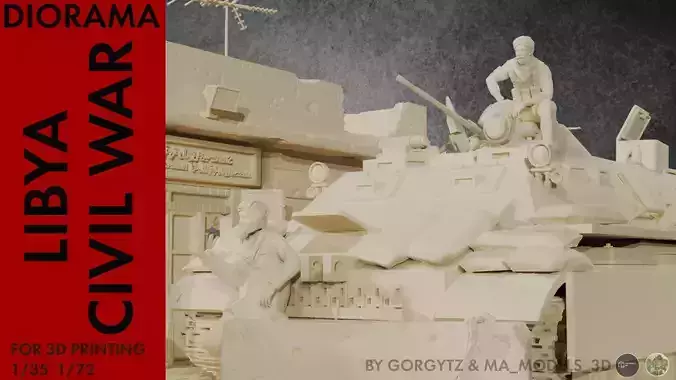 MA Models 3D Libya Civil War  3D print model