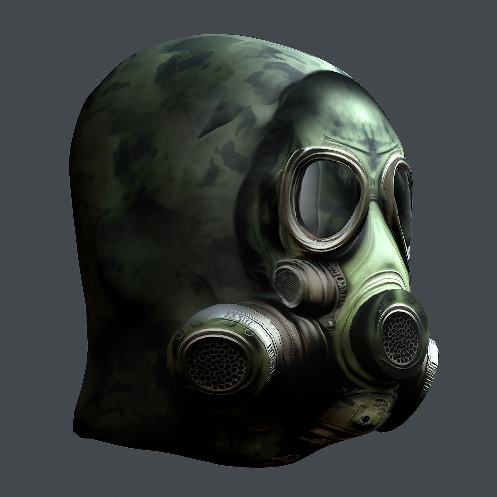 Helmet 3d model military combat Military Low-poly Low-poly 3D model_6