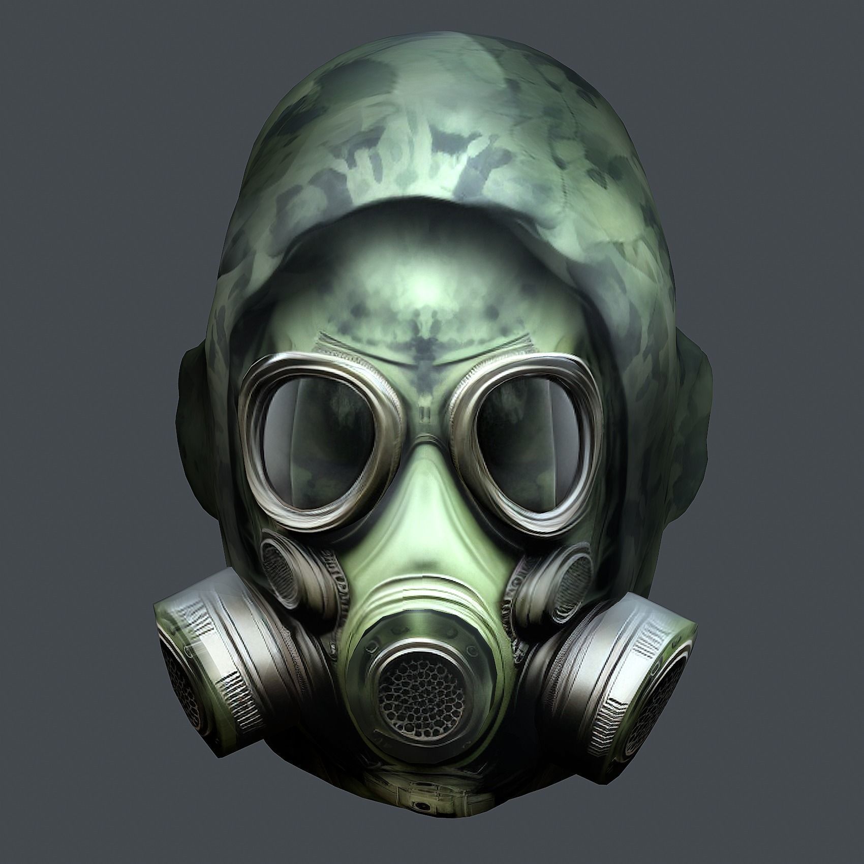 Helmet 3d model military combat Military Low-poly Low-poly 3D model_4