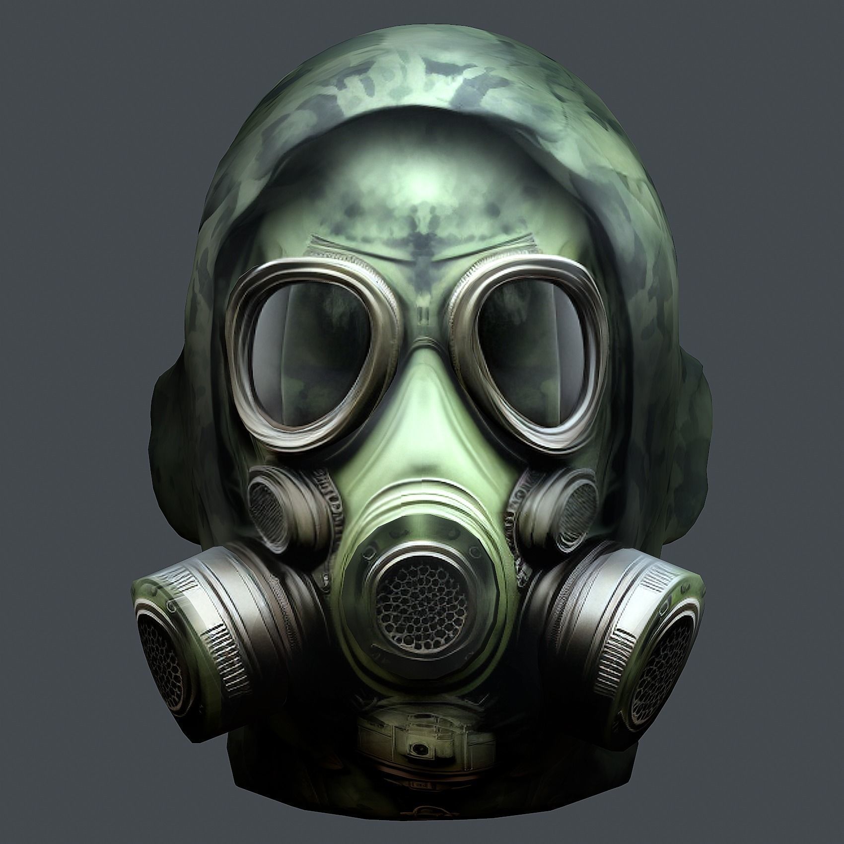 Helmet 3d model military combat Military Low-poly Low-poly 3D model_1