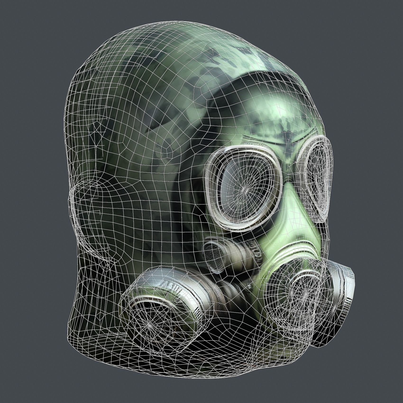 Helmet 3d model military combat Military Low-poly Low-poly 3D model_11